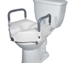 2 in 1 Locking Elevated Toilet Seat with Tool Free Removable Arms - Tool Free Arms can be removed or added as needed.
Full le