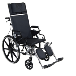 Drive :: Viper Plus Light Weight Reclining Wheelchair With Elevating Leg Rest And Various Flip Back Arm Styles