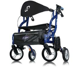 Airgo® Fusion 2-in-1 Side-Folding Rollator & Transport Wheelchair