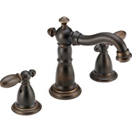 Delta Victorian Venetian Bronze 2-Handle Widespread WaterSense Bathroom Faucet (Drain Included)