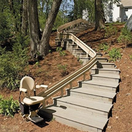 Elite Outdoor Curved Stair Lift CRE-2110E