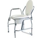 Platinum Collection Steel Drop Arm Three-In-One Commodes - Arms drop independently below seat level for safe lateral transf