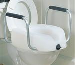 Raised Toilet Seat with Arms- Clamp-On - Features and Benefits


   