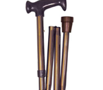 Adjustable Folding Cane - Constructed of strong, yet lightweight 7/8&quot; anodized aluminum tu