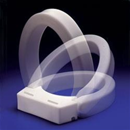 Hinged Elevated Toilet Seat - Elongated