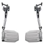 Chrome Swing Away Footrests With Aluminum Footplates - Product Description&lt;/SPAN