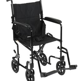 Drive Medical :: Wheelchair Transport Lightweight Black 19
