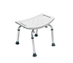 Platinum Collection Bath Seat without Backrest - Comfortable seating with anodized aluminum frame is lightweight,