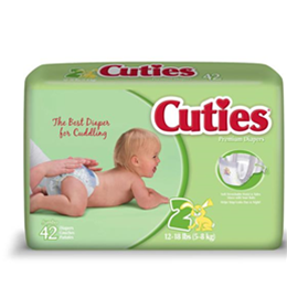 Image of DIAPER CUTIES 12-18 LBS. SIZE 2 2