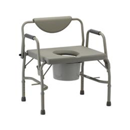 Heavy Duty Commode W/ Drop Arms & Extra-Wide Seat Model: 8583