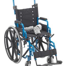 Wallaby Pediatric Wheelchair Folding 14 W x 12 D Blue