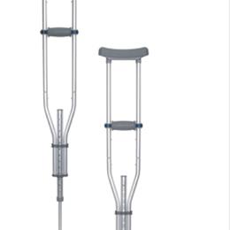 Universal Aluminum Crutches w/Accessories KD Pair thumbnail