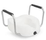 Invacare Raised Toilet Seat w/ Arms Clamp-On - The Invacare Raised Toilet Seat with Arms offers a seat with arm