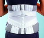 Universal Sacro-Lumbar Support - Brushed nylon, fiber, tricot construction with elastic compressi