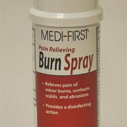 First Aid / Burn Relief Spray Net Weight 3 Oz. (85 gm) First Aid / Burn Relief Spray Net Weight 3 Oz. (85 gm)