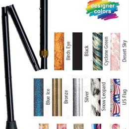 Folding Cane Pistol Grip Adj. Bronze 32 - 37