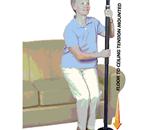 Stander Floor to Ceiling Security Pole 1150 - Comfortable Cushion Grip - Easy to sanitize closed cell foam 