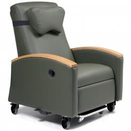 Graham Field :: Orhto-Biotic II® Recliner with Upholstered Arm - Imperial Blue, FR597P432