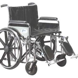 Bariatric Wheelchair Rem Desk w/ SF & Adj. Height Arms 22