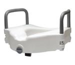 RAISED TOILET SEAT WITH LOCKING CLAMP - Designed for those who have difficulty sitting down or standing 