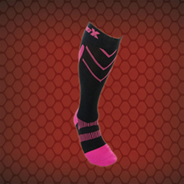 Champion :: CSX 20-30 Compression Sport Socks #X220-PB Pink on Black