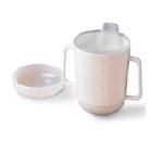 No-Tip Weighted Base Cup - Two-handled cup with weighted base and rounded corners is ideal 