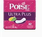 Poise&#174; Ultra Plus with Side Shields - Soft side ruffles direct fluids into the pad for exceptional lea