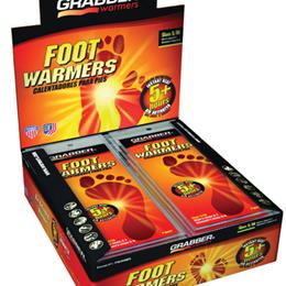 Foot Warmer Display Grabber Small/Medium Box/30 pair