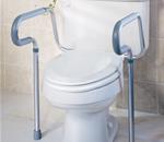 RAIL TOILET  SAFETY 2/CS BULK GUARDIAN - Toilet Safety Frame: Handles Are Adjustable And Rotate Back To A