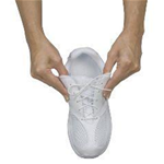 Stretchable Shoe Laces - 
    Allows shoes to slip on and off easily 
    