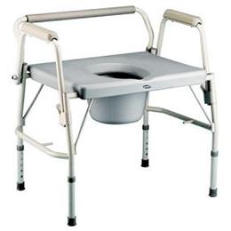 Image of Invacare Bariatric Drop-Arm Commode 1