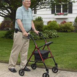 Image of Adjustable Height Rollator With 6" Wheels 7