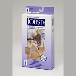 Image of Jobst for Women 30-40mmHg Opaque Thigh High Support Stockings (Closed Toe)