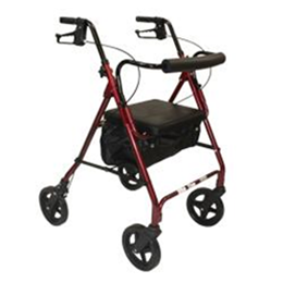 Roscoe Medical :: Z800 Deluxe Rollator w/ Padded Seat