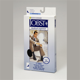 Support Stockings - Jobst - Jobst for Men 15-20 mmHg Closed Toe Knee High Ribbed Compression Socks