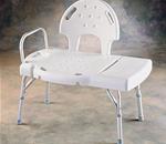 I-Class™ Blow-Molded Shower Chair - One-piece, blow molded seat; durable, rust-proof aluminum frame.