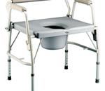 Bariatric Drop-Arm Commode - The Invacare Bariatric Drop Arm Commode is built with durable st