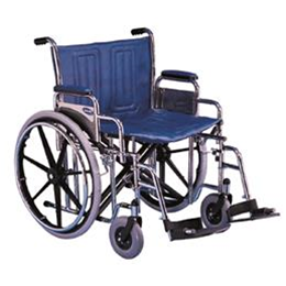 Image of Invacare Tracer IV Heavy Duty Wheelchair with Desk-Length Arms, 22"x18"