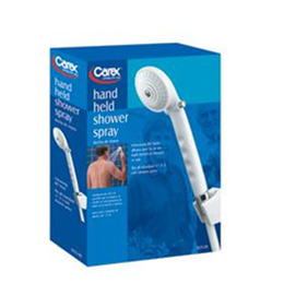 Image of Carex®: Hand-Held Shower Spray & Diverter Valve Combo Pack