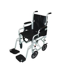 Image of Poly Fly Light Weight Transport Chair Wheelchair With Swing Away Footrest 2