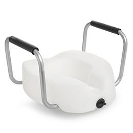Image of Raised Toilet Seat with Arms - Clamp-On 1