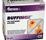 Buffinox - 100/Tablets/Box - Tri-buffered aspirin will not upset your stomach while it helps 