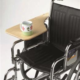 Wheelchair Tray Half-Lap Wood Flip-Away for Desk Arm
