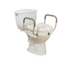 Raised Toilet Seat With Removable Padded Arms - Product Description&lt;/SPAN