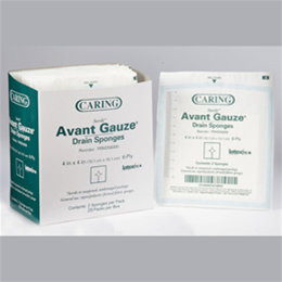 Image of Caring Non-Woven Sterile Drain Sponges 2