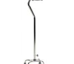 Low Profile Quad Cane with Small Base - The offset handle places the user&#39;s weight over the base for max