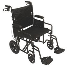 Roscoe Medical :: Roscoe Heavy Duty Transport Chair with 12" Rear Wheels