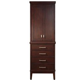 Avanity Madison 16-in W x 71-in H x 24-in D Light Espresso Poplar Freestanding Linen Cabinet