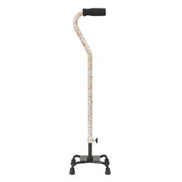 Small Base Quad Cane With Foam Rubber Hand Grip