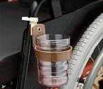 Cup Holder - Attaches to wheelchairs, hospital bed rails and walkers. Holds a